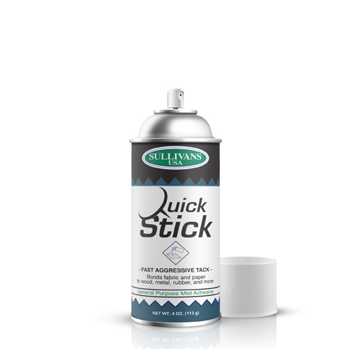 Fabric, Basting spray or glue for sewing or quilting. My