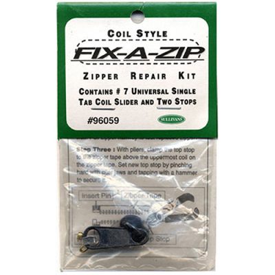 Zipper Repair Kit Universal Zipper Fixer with Metal Slide, Fix Any