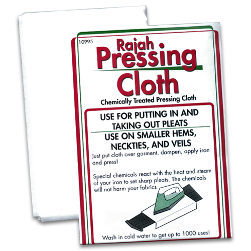 Pressing Cloth- a cloth used between an iron and a garment.